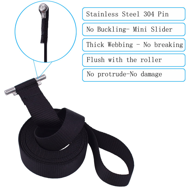YYST 95" Patio Awning Pull Strap W/SS Pin RV Pull Strap Travel Awning Replacement Pull Strap W Stainless Steel 304 Pin (1) 1