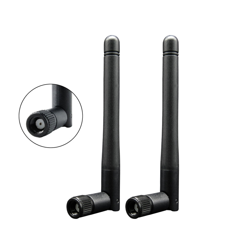 WiFi Bluetooth Antenna 2 Pack & Pigtail 2 Pack, 5Ghz 2.4Ghz 3dBi WiFi Card Antenna, 8-Inch RP SMA-Female to IPEX4/MHF4 Cable for M.2 NGFF Network Card and Routers Antenna Pigtail Kit for M.2 NGFF Card