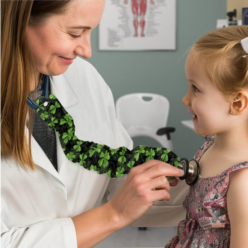 LedBack Nurses Stethoscope Protective Covers Stethoscope Accessories 2 Pack Stretchy Slim Stethoscope Sleeves Washable Stethoscopes Sleeves for Saint Patricks Day