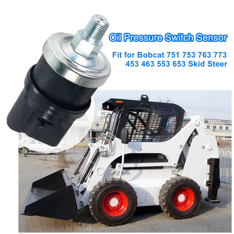 Hydraulic Oil Pressure Switch Sensor 6670705,Compatible with Bobcat 751 753 763 773 453 463 553 653 Skid Steer Loader