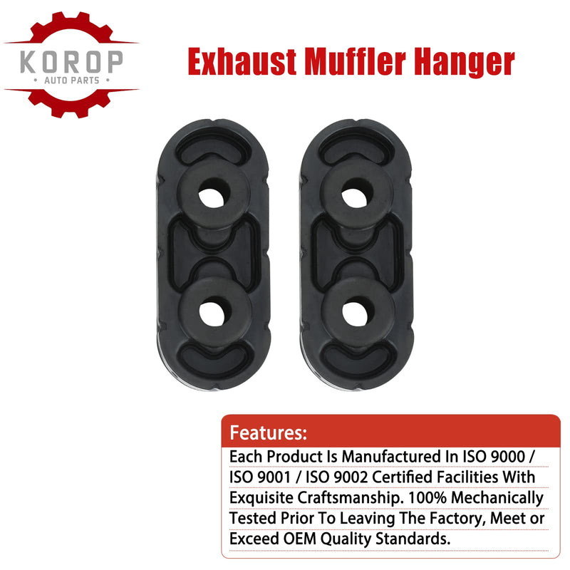 Exhaust Muffler Hanger Insulator (2pcs) 15092802 Fits for chevy Express Suburban Silverado 1500 2500 3500 HD,for Yukon Savana Sierra 1500 2500 3500 HD,for Cadillac Escalade,Muffler Tailpipe Hanger