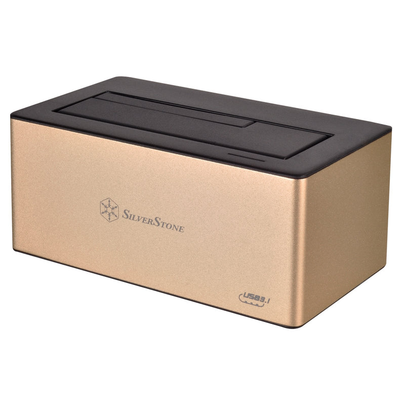 SilverStone Technology External Hard Drive Docking Station Supports One 2.5" or 3.5" Drive RL-TS11G-C