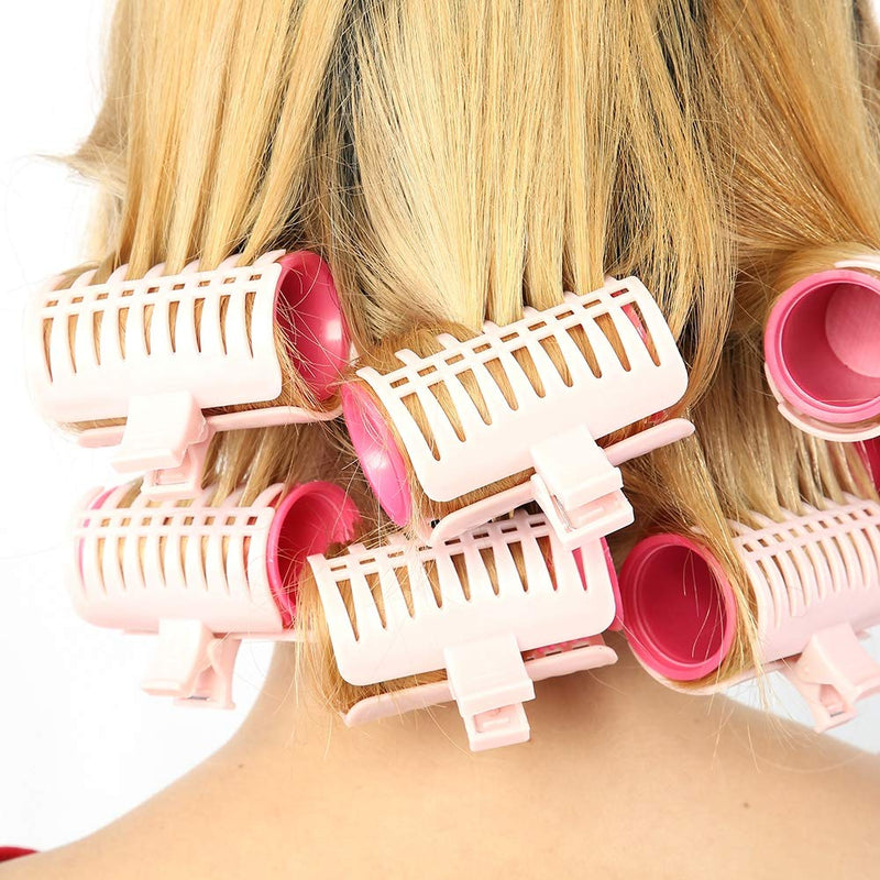  [AUSTRALIA] - Plastic Hair Curler Self Grip Curlers Heat Resisting Hair Roller for Long and Short Hair Styling(Hair Curlers)