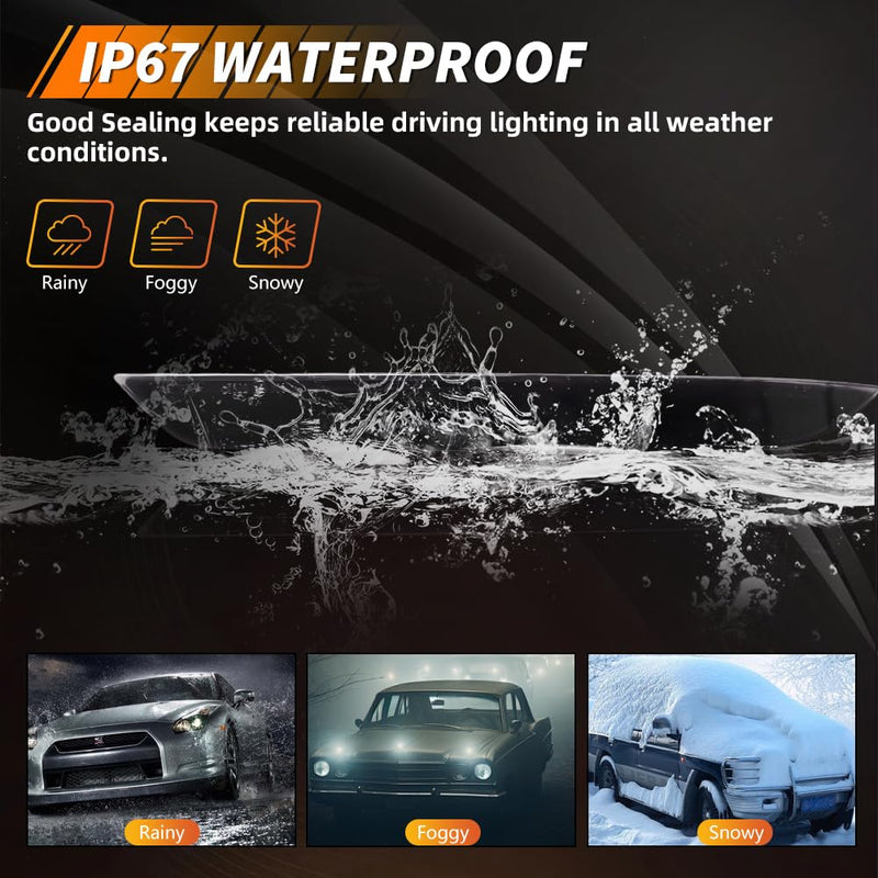 Rear Bumper Reflector Compatible with Hon-da Accord 2016-2017, [DOT] [IP67 Waterproof] Rear Bumper Reflector Housing [No Bulbs], Replace OEM #33505T2AA11, 33555T2AA11, 2 PCS, Smoked Lens