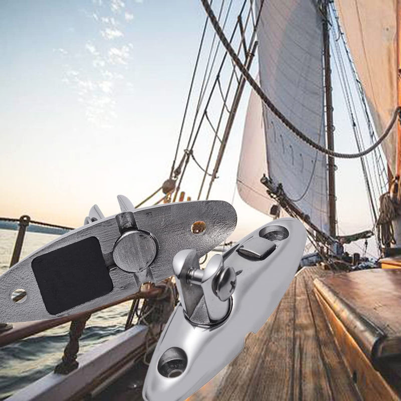 Boat Bimini Top Swivel Hinge,316 Stainless Steel Deck Side Mount Quick Release Hinge,Marine Hardware Accessories,Include Screws, Pack of 2