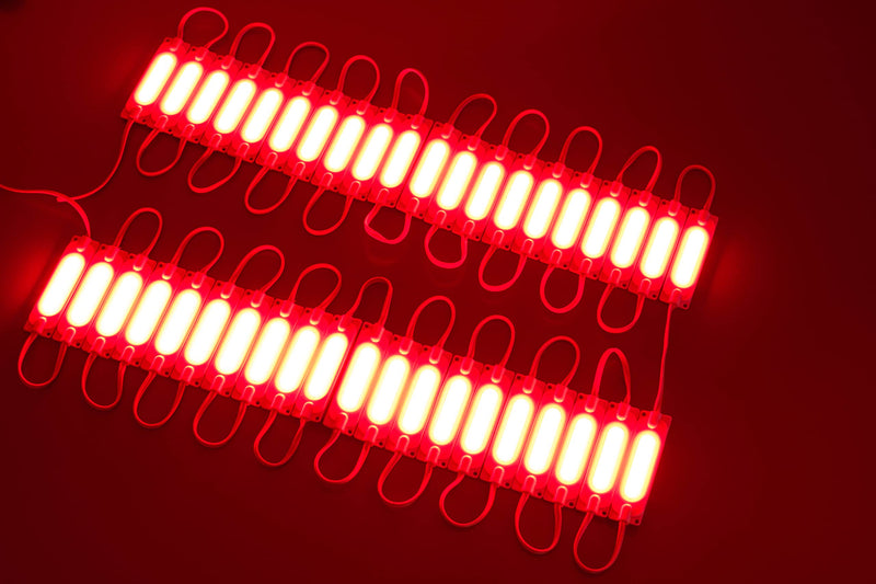 Brightest Store Front Window LED Light COB Series with UL Power Supply Brighter Than 5050 5630 5730 2835 20ft Red
