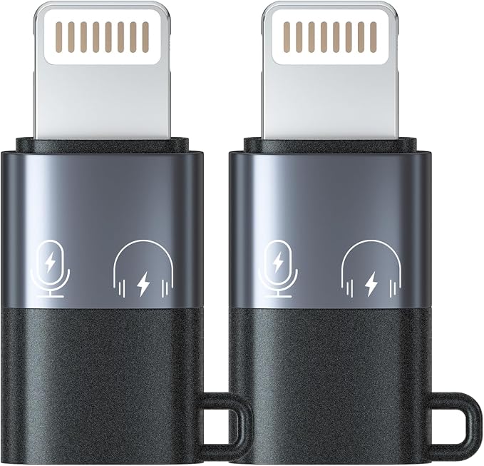 USB-C to Lightning OTG Audio Adapter for Connecting DJI Mic Mini/Lark M2S Series Wireless Microphone Receivers to iPhone 14/13/12/11 / Mac