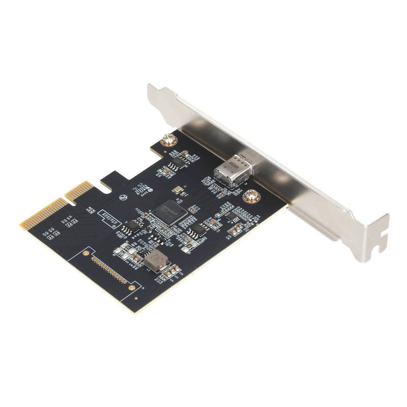 PCIe x4 to USB C 3.2 Gen2 Card, 20Gbps Type-C Expansion Card, ASM3242 Chipset, USB-C 20G Port for PC Desktop, No External Power Required