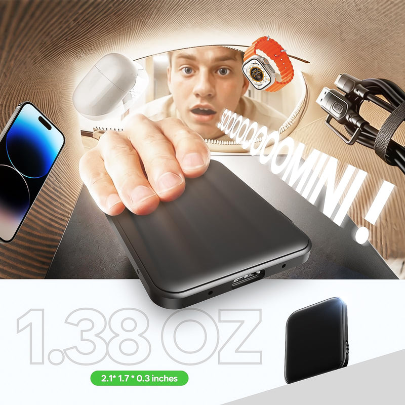 136GB (18800 Hour) Double-Sided Magnetic Voice Activated Recorder, Audio Recorder AI Smart Noise Reduction, MP3 & USB-C Digital Voice Recorder, 100H Continuous Recording Device for Meetings/Interviews 136.0 GB