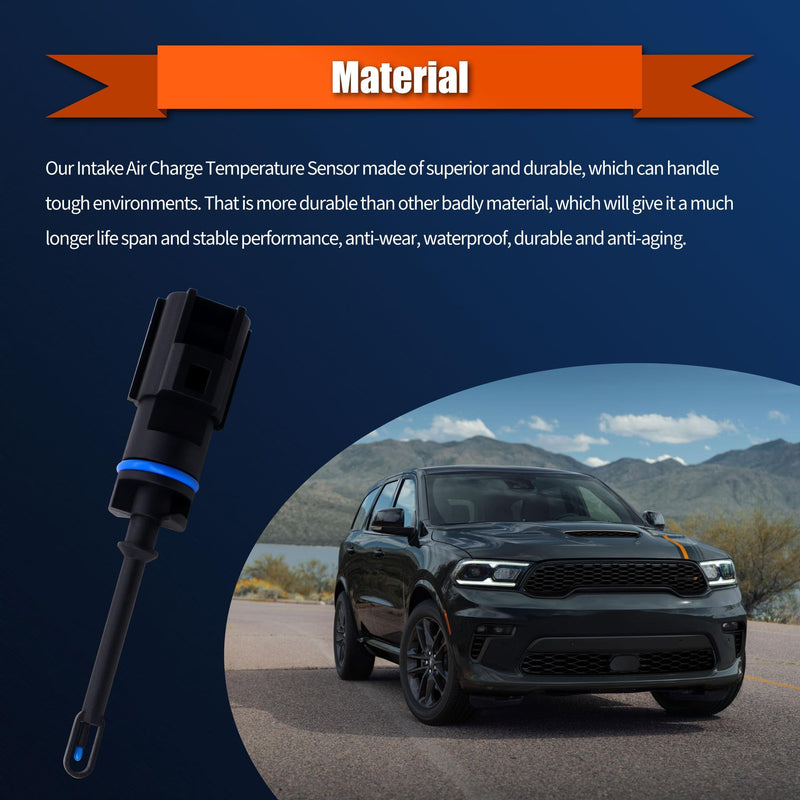  [AUSTRALIA] - HiSport 5149279AC Air Charge Intake Temperature IAT Sensor Compatible with Chrysler 300 Dodge Challenger Dart Durango Fiat 500X Jeep Cherokee Compass Ram 1500 1500 Classic 2500 3500 ProMaster City