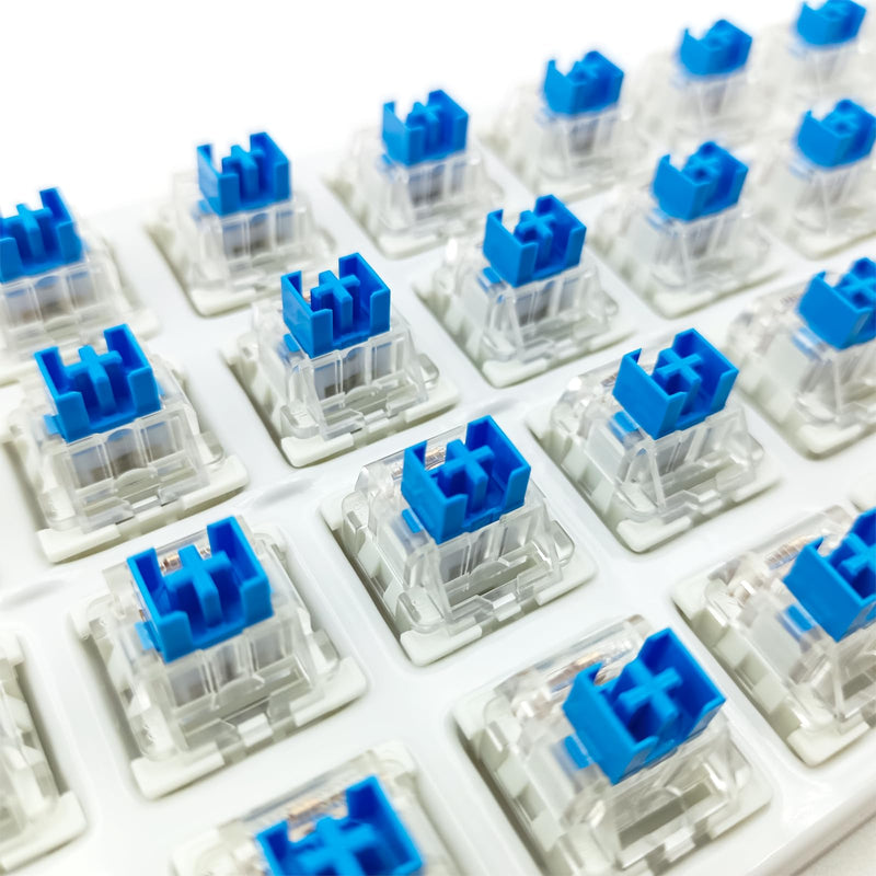 Outemu(Gaote) Blue Switches for MX Mechanical Gaming Keyboard,3-Pin 50gf Clicky/RGB/DIY Replaceable/Dustproof Switches(Blue,108pcs) 108pcs
