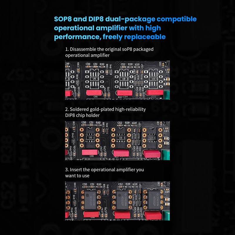 Bluetooth Audio Amplifier Board, ZK-TB21PRO 2.1CH 50W×2+145W Subwoofer Amp | with USB Lossless Decoding, SOP8/DIP8 Dual Package, Mic & Subwoofer Expansion Ports, Enhanced Heat Sink