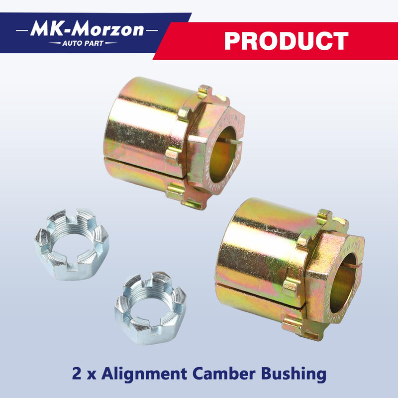 Alignment Caster/Camber Bushing Compatible with Ford F150 F250 F350 F450 F550 Super Duty Dodge Ram 2500 3500 Replaces# K80108 (2Pcs)