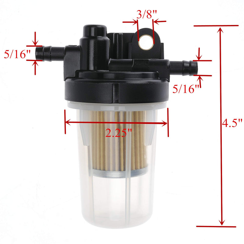 iFJF 6A320-58862 Fuel Filter Assembly Replacement for Kubota B2320 B2410 L2800 L3400 LX2610HSD M5640SU RTV-X1100CR RTV-X900G RTV900W Replaces 6A320-58860 6A320-59912