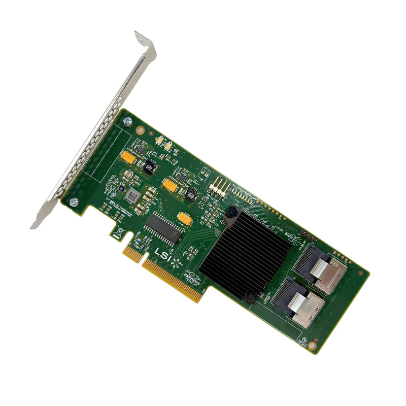 LSI 9211-8I SAS2008 6Gbps SAS HBA FW:P20 LSI 9211-8i IT Mode ZFS FreeNAS unRAID Controller Card 2* SFF-8087 SATA
