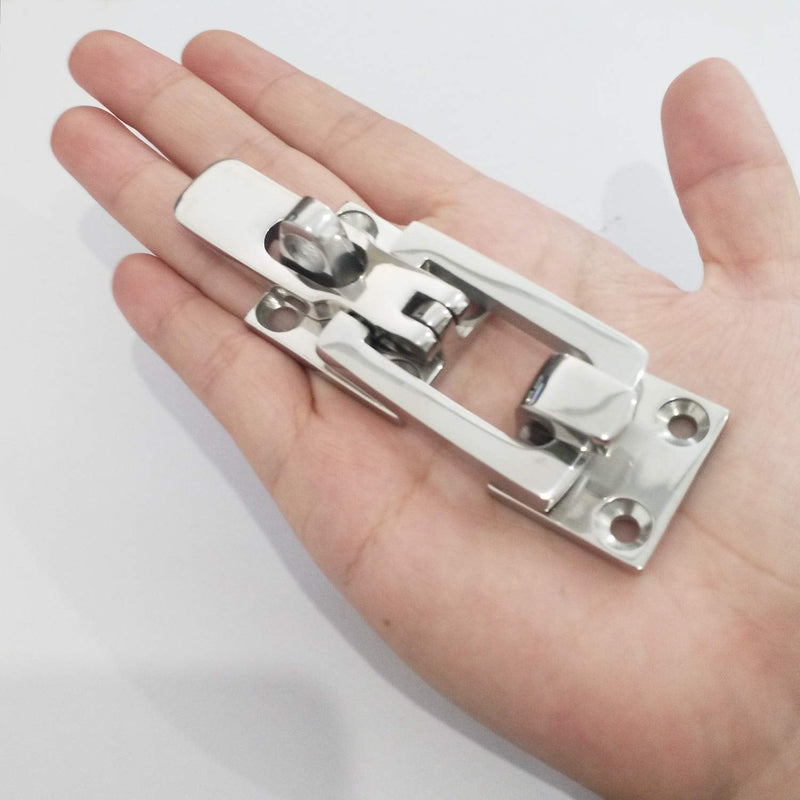 NRC&XRC Heavy Duty 316 Stainless Steel Anti-Rattle Lockable Hold Down CLAMP Two Stainless Steel Lockable Latches