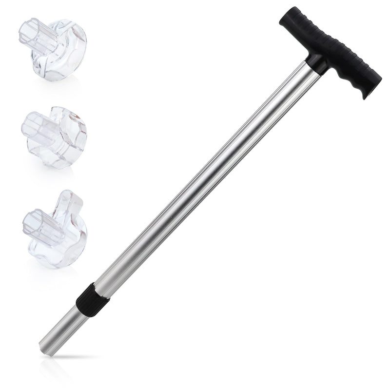 Camp'N RV Vent Cover Opener Stick, RV Vent Extension Handle, Extends to 30 Inches - RV Vent Opener Tool - RV Roof Vent Crank Extension Handle - RV Vent Knob Extension Patent Pending