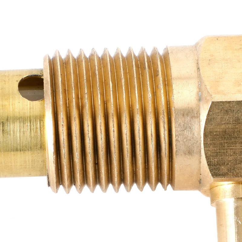 Fuel Check Valve Vent, 1/2" NPTF Male Threads, Fuel Gas Tank Rollover Safety Vent Valve Assembly, 5/16" Hose Threads Only Apply to NPTF