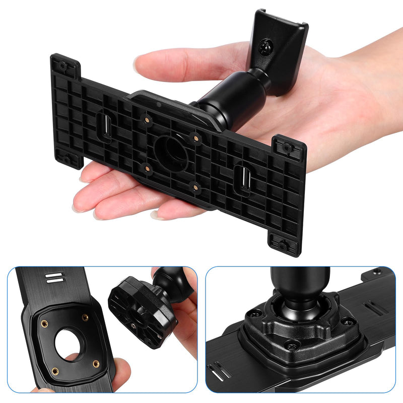 Universal Dash Cam Mirror Mount Kit for 5. 5"-12" Rearview Mirror Dash Cams, Upgraded 6. 09" Plastic Back Plate Panel with Adjustable Ball Joint Arm Holder, Heavy-Duty Anti-Shake
