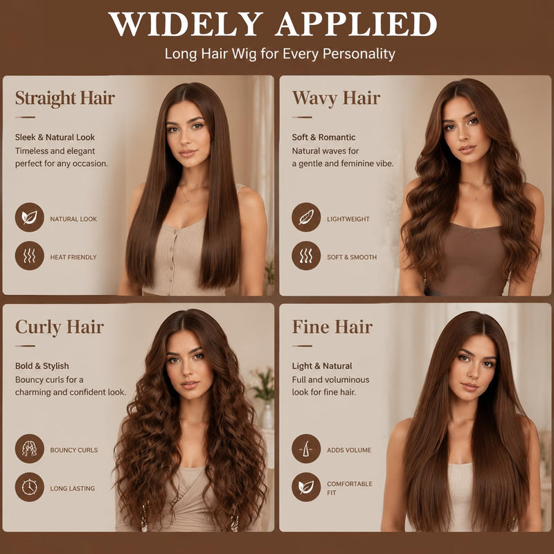 4 Pcs Heatless Hair Curlers, 3 Velvet Hair Rollers with Satin Scarf Styling Tools, Hair Curlers to Sleep Overnight Blowout Rods for Long Short Hair Volume Women - Brown Borwn & Headscarf