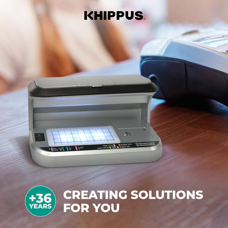 K440 Ultraviolet Counterfeit Bill Detector, Magnetic Ink Sensor, Backlight for Watermark Detection, Built-in Magnifier for Money, Credit Cards and IDs K440