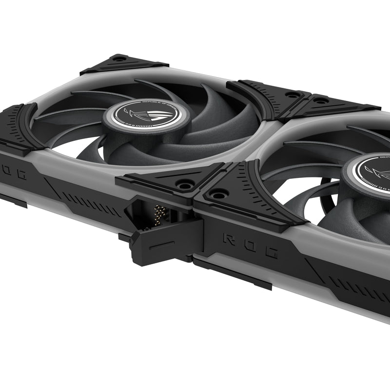 ASUS ROG Eurux GR120 ARGB PWM Fan Single Pack 120mm PWM Fan, 2600RPM, Patented Daisy-Chain Design, Custom Lighting