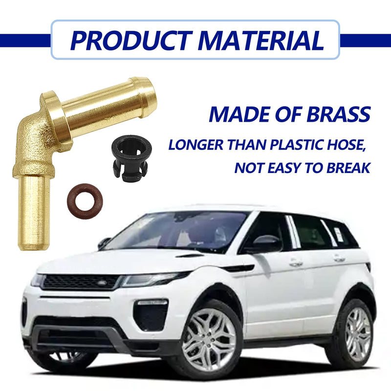 Thermostat Water Outlet Hose Connector LR048474 C2Z28258 LR049990 Compatible with Land Rover Sport Discovery Range Rover, Jaguar XJ XF XK 4 Velar 3.0 V6 5.0 V8