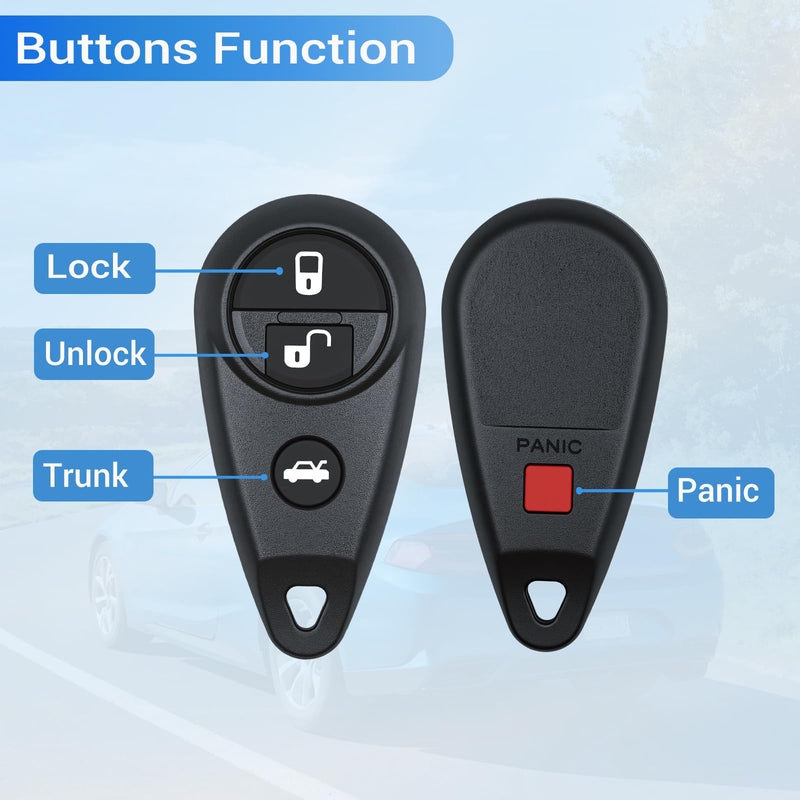 Key Fob Fits for Subaru B9 Tribeca 2006-2008/ Outback Impreza Forester | Fits for 2007-2009 Subaru Impreza, WRX，STI/ 2005-2007 Legacy Car Keyless Entry Remote Control NHVWB1U711