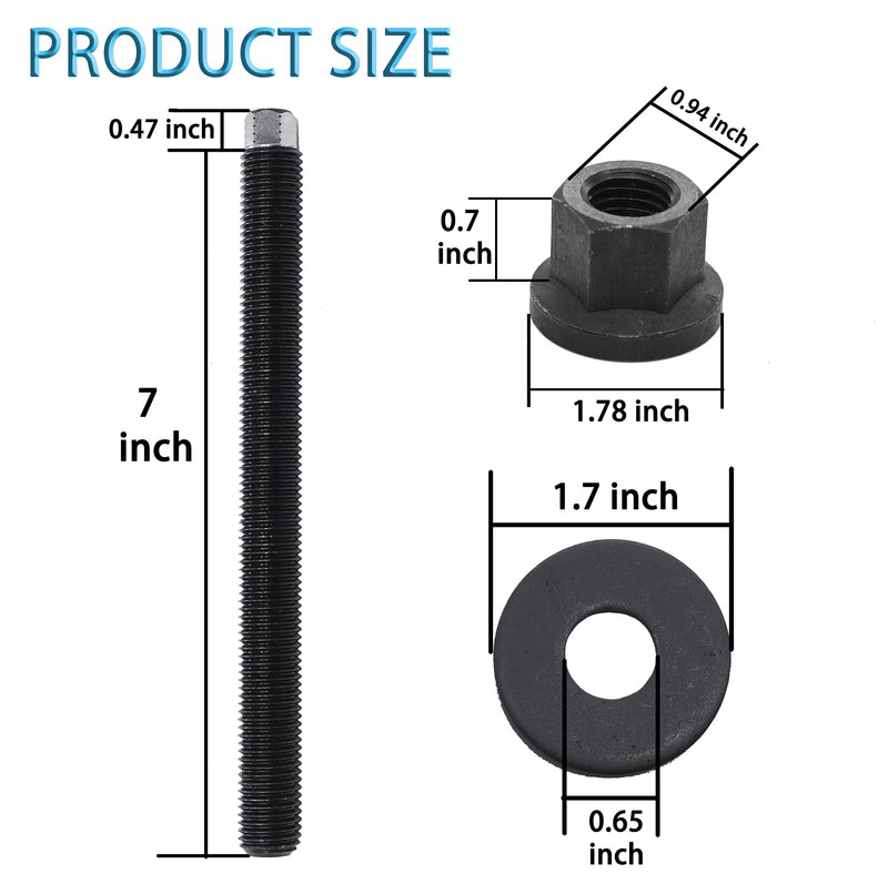 LS1 Harmonic Balancer Installation Tool Crank Pulley Install Tool 551141 Compatible with GM 1997-UP V8 LS/LS1 LS2 LS3 LS4 LSX LSA LS6 LQ4 LQ9 with Wrench Flats