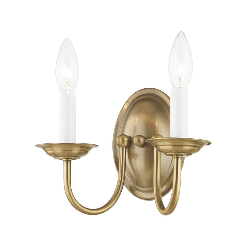 Livex Lighting 4152-04 Home Basics 2 Light Black Wall Sconce