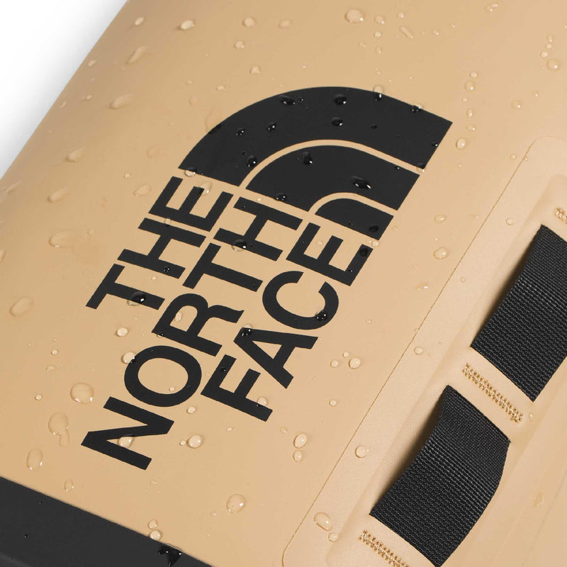 The North Face Base Camp Dry Bag - Roll-Top Waterproof Stuff Sack, Ideal for Camping Gear & Kayak Accessories, Khaki Stone/TNF Black, 12 Liters