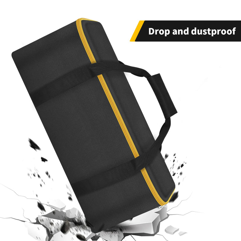 SAIKA Circular Saw Bag for DEWALT ATOMIC 20V MAX 4-1/2"/ for DOVAMAN/for Worx WX439L/ for GALAX PRO Circular Saw Storage Organizer for Blade, Adapter, Blade Wrench, and Rip Guide（Case Only）