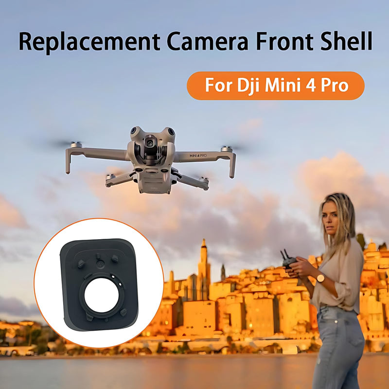 OEM Camera Front Shell Replacement for DJI Mini 3 Drone Camera Lens Protector Cap Repair Parts Gimbal Camera Lens Frame Lid Cover Spare Parts Suitable for DJI Mini 3(No Glass)