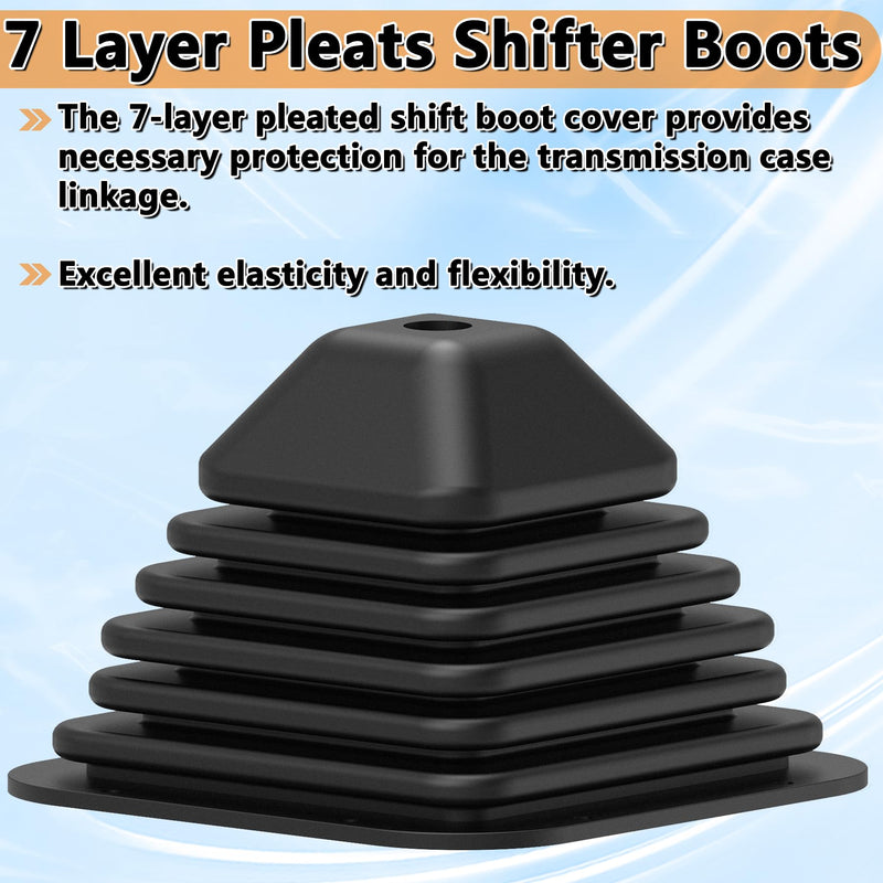 924-5405 Automatic/Manual Transmission Shift Boot Compatible with Kenworth T & W Series 1999-2010, K04279 Shifter Boot Cover Square