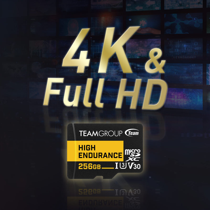 TEAMGROUP HIGH Endurance 128GB 2 Pack Micro SDXC UHS-I U3 V30 100MB/s Designed for Monitoring Stable Durable Long Lasting Flash Memory Card Security Camera 4K&Full HD Video Recording THUSDX128GIV3067 128GB (2PACK)