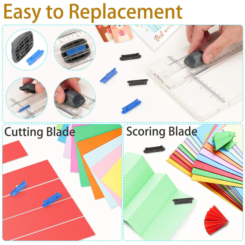 Paper Cutter Replacement Blade for Portable Trimer 12” 13” Roller Holder Cutter Replace Cutting Scoring Blade for Timmer 6
