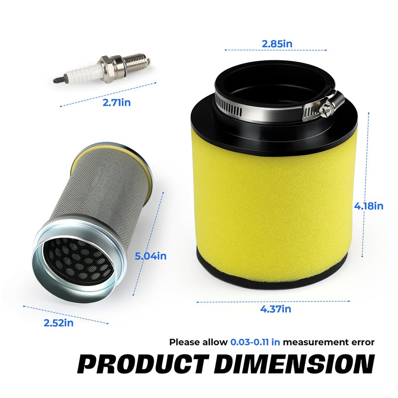 Air Cleaner + Body Cage + Spark plug for Honda 1991-2009 TRX250X TRX300EX TRX300X 17254-HC0-000