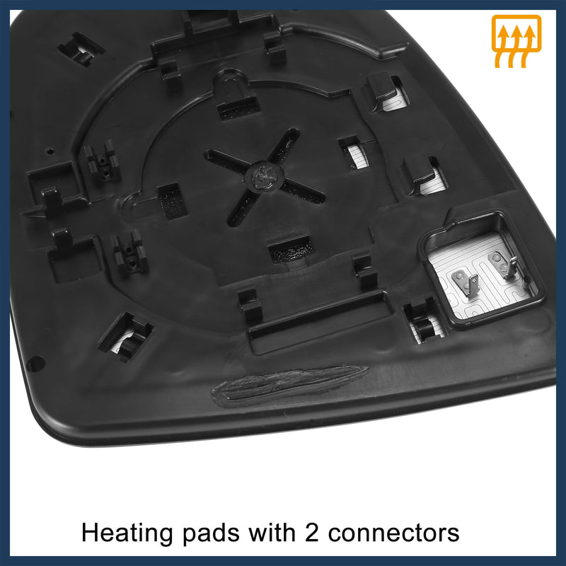 for Nissan Murano 09-14 Car Rearview Passenger Right Side Heated Mirror Glass Replacement W/Backing Plate