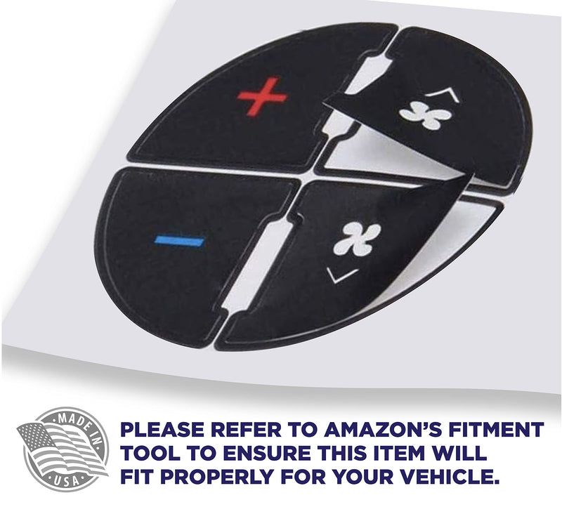 EcoAuto AC Dash Button Repair Kit for Select GM Vehicles - Fix Ruined Faded A/C Controls Premium Design & Made in USA (Pack of 2) 2 PACK