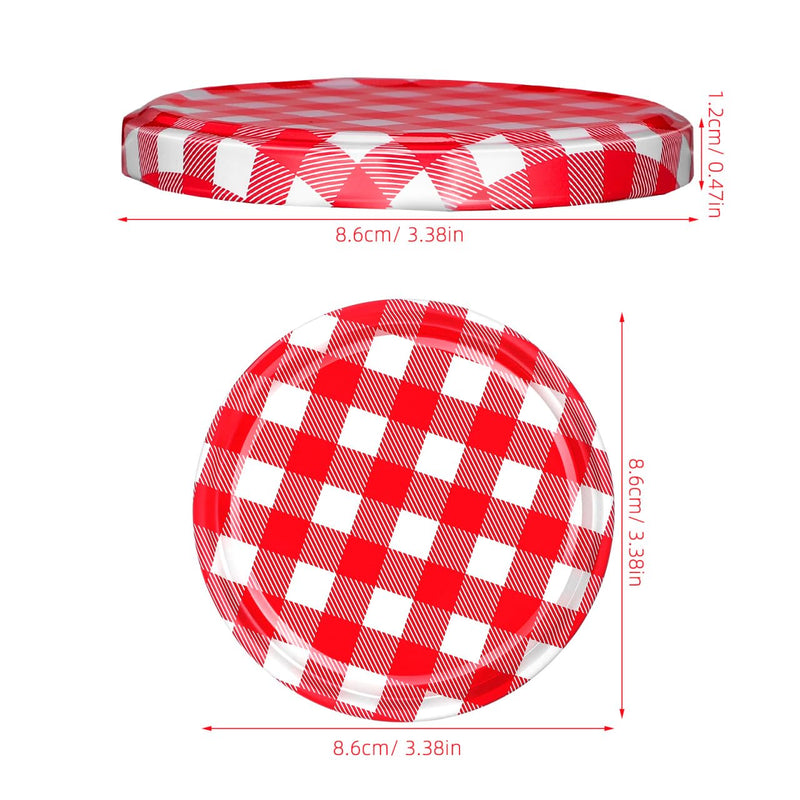 40PCS Jam Jar Lids,82 mm Regular Mouth Canning Lids Leakproof Replacement Caps Preserving and Canning for Jams Coffee Tea Biscuits Fruits