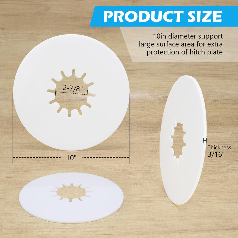 5th Wheel Hitch Lube Plate 10in RV Camper Trailer Fifth Wheel Plate - 1Pack 10 inch