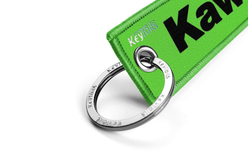 KEYTAILS Keychains, Premium Quality Key Tag fits Kawasaki Motorcycle, Car, Scooter, ATV, UTV [Kawasexy] Green