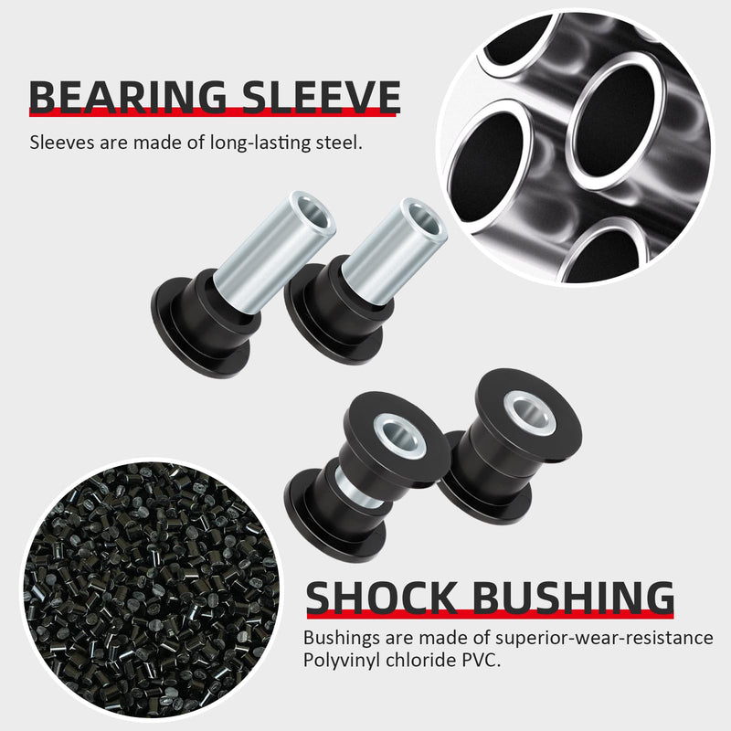 Front Shock Bushing Sleeve Kit for Polaris RZR 800 570 Sportsman 550 850 1000 Scrambler 850
