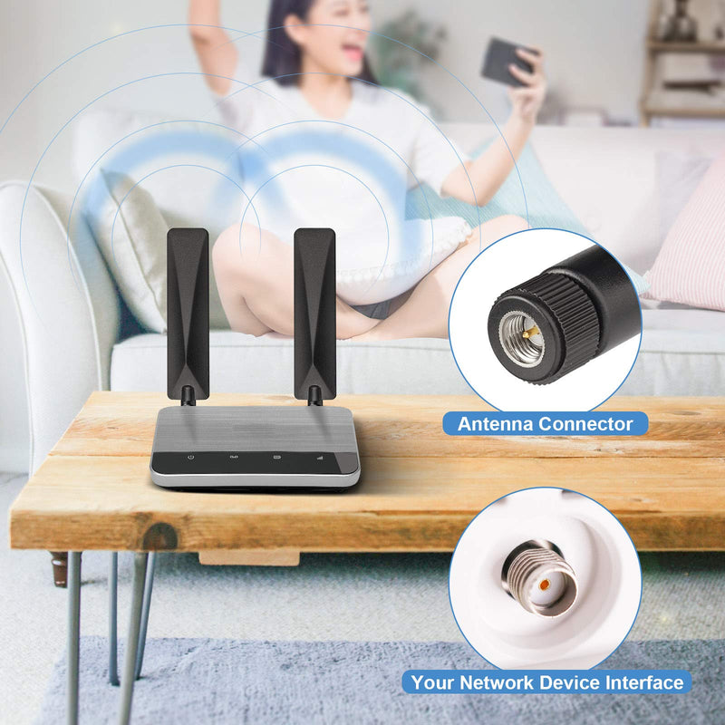 Bingfu 4G LTE Antenna 9dBi SMA Male Cellular Antenna (2-Pack) Compatible with Spypoint Flex Trail Game Camera Wireless CPE Router Hotspot Cellular Gateway Industrial IoT Router Outdoor Security Camera 2-Pack Panel Antenna
