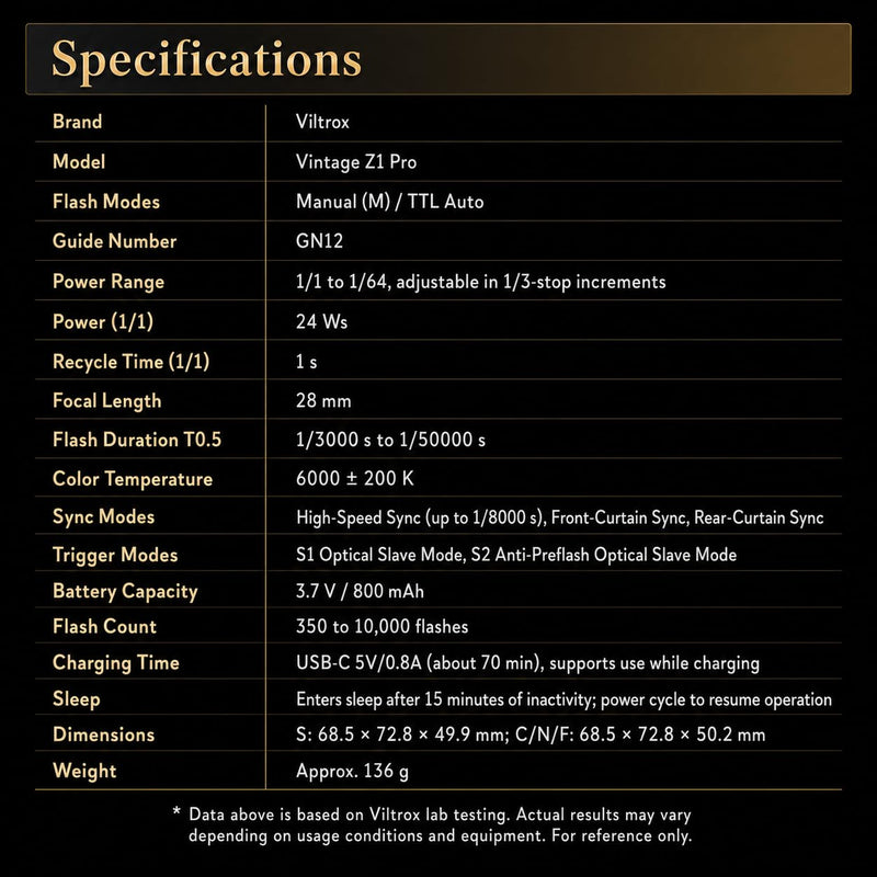 VILTROX Z1 PRO Camera Flash, Professional Speedlite for Photography (US-Z1 PRO-F) US-Z1 PRO-F
