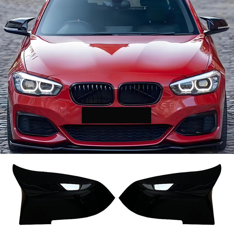 Mirror Caps Gloss Black Compatible with 1er F20 F21 2er F22 F23 3er F30 F31 F34 4er F32 F33 F36 X1 E84 M2 F87 Models Rearview Side Wing Mirror Cover Caps For F20 F21 F30 F31 F32 F33 F34 F36 F87
