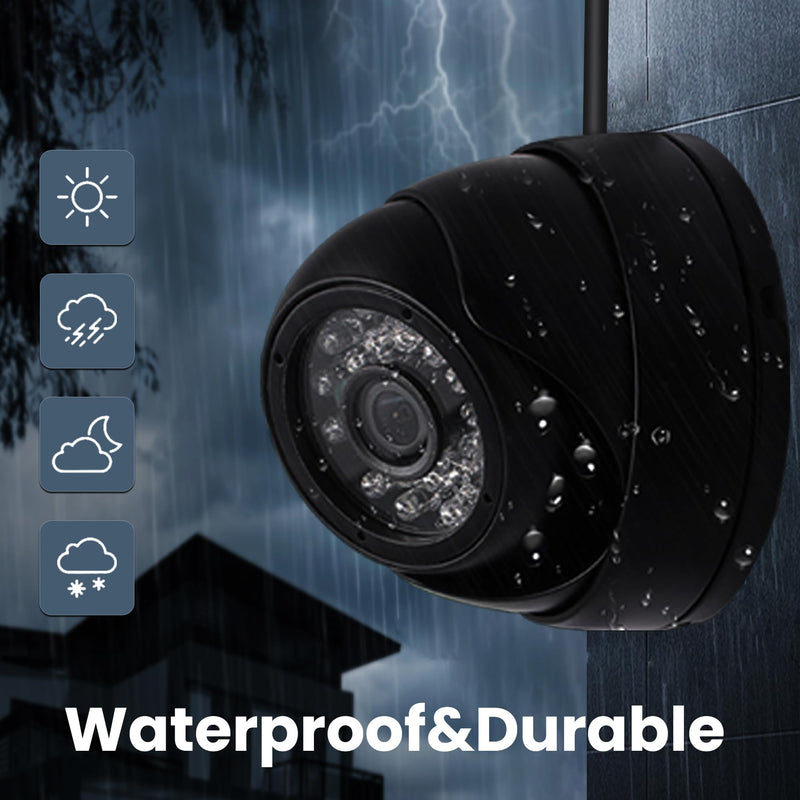 USB Camera Security Camera Outdoor Dome USB Webcam, 720P Day & Night Vision USB Camera for Computer, Waterproof Camera with IR LEDs for Car Park Baby Monitor Home Surveillance 720P Dome Camera
