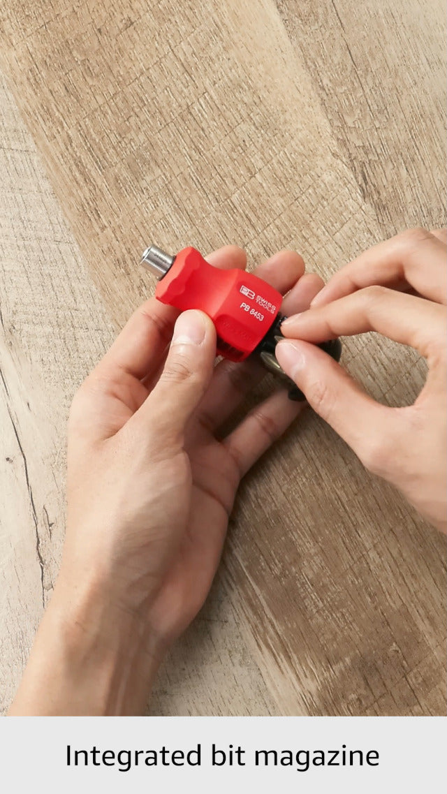 PB Swiss Tools PB 8453 Multi-bit Combination Screwdriver - Manual Screwdrivers & Sets (Red)