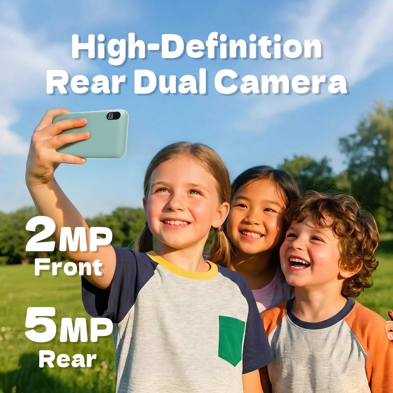MP3 Player for Kids with Spotify, Parental Controls,Dual Camera,Audible | Audible,Amazon Music,Android Music MP4 with Bluetooth and WiFi,4" Touch Screen,Built-in speaker,No FM radio,No Browser
