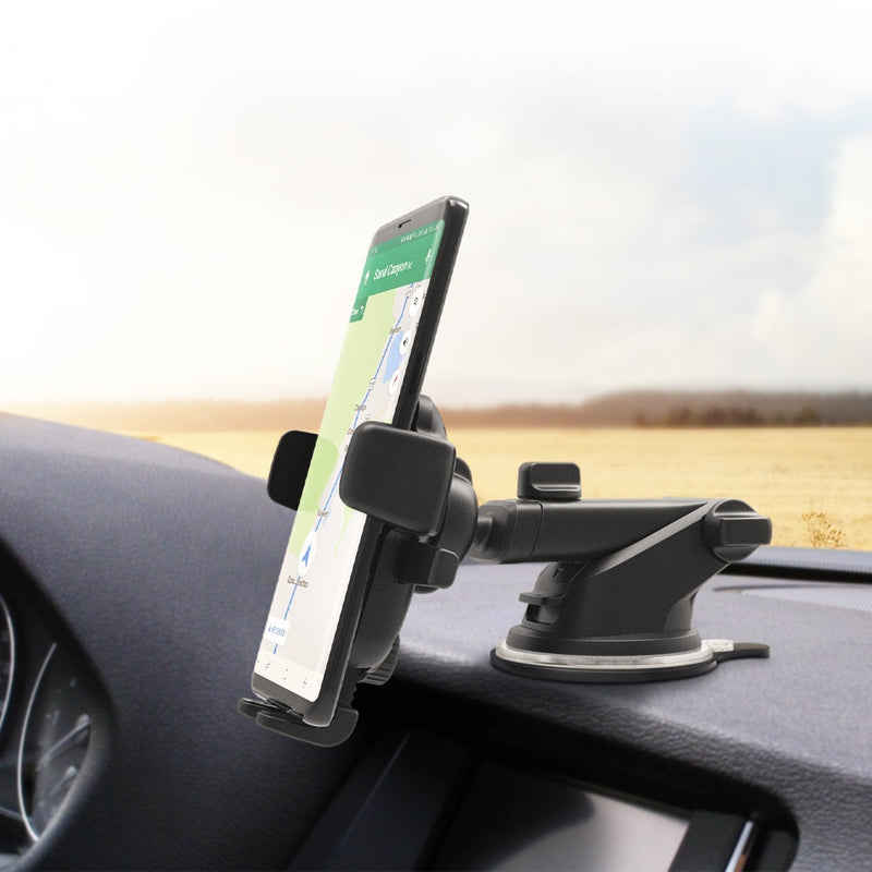 iOttie Easy One Touch 4 Dash & Windshield Universal Car Mount Phone Holder Desk Stand for -iPhone, Samsung, Moto, Huawei, Nokia, LG, Smartphones, Black 1st Generation
